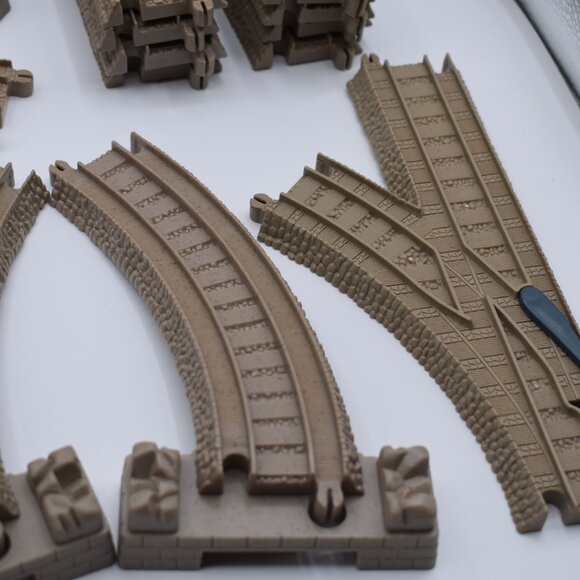 Thomas Friends Trackmaster Plastic Tracks Straight Curved Switch Slop Bundle 40 - Picture 11 of 13